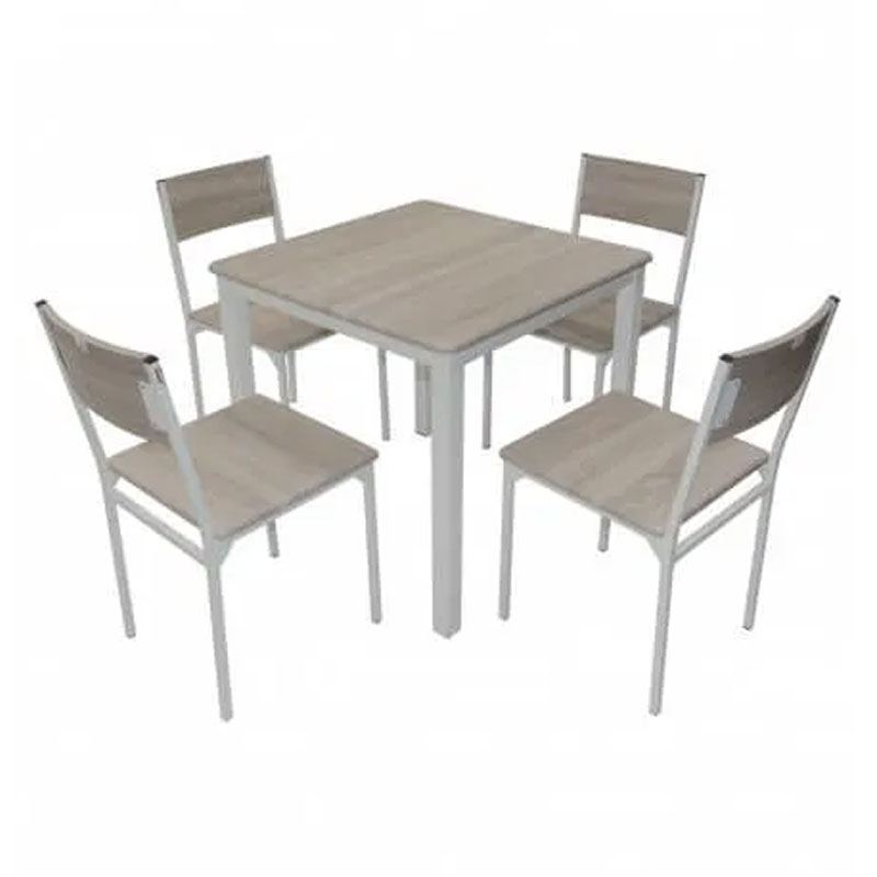 Pack Salle a Manger SOTUFAB SERENA + 4 Chaises - Chène Brut