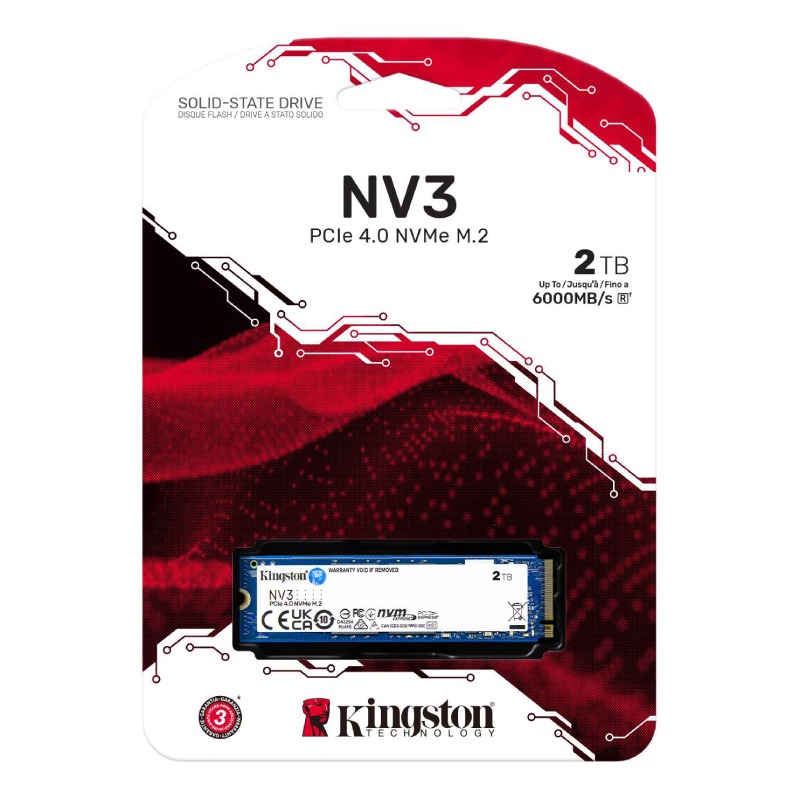 Disque Dur Interne KINGSTON NV3 2To SSD M.2 NVMe PCIe Gen 4x4 - Image 3