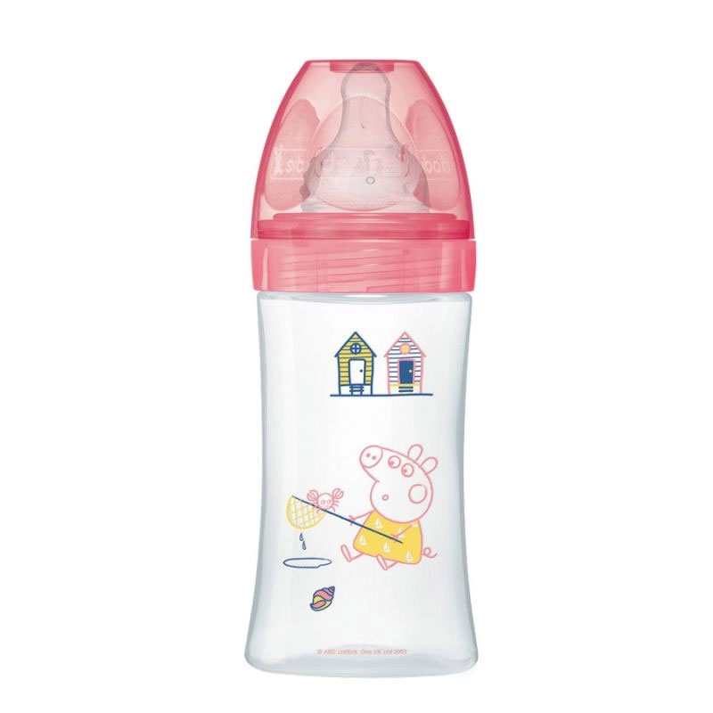 Biberon Initiation DODIE Peepa Pig Rose - 270ml - Image 2