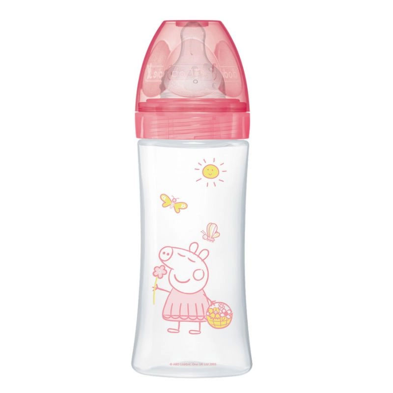 Biberon Initiation DODIE Peepa Pig Rose - 330 ml - Image 2