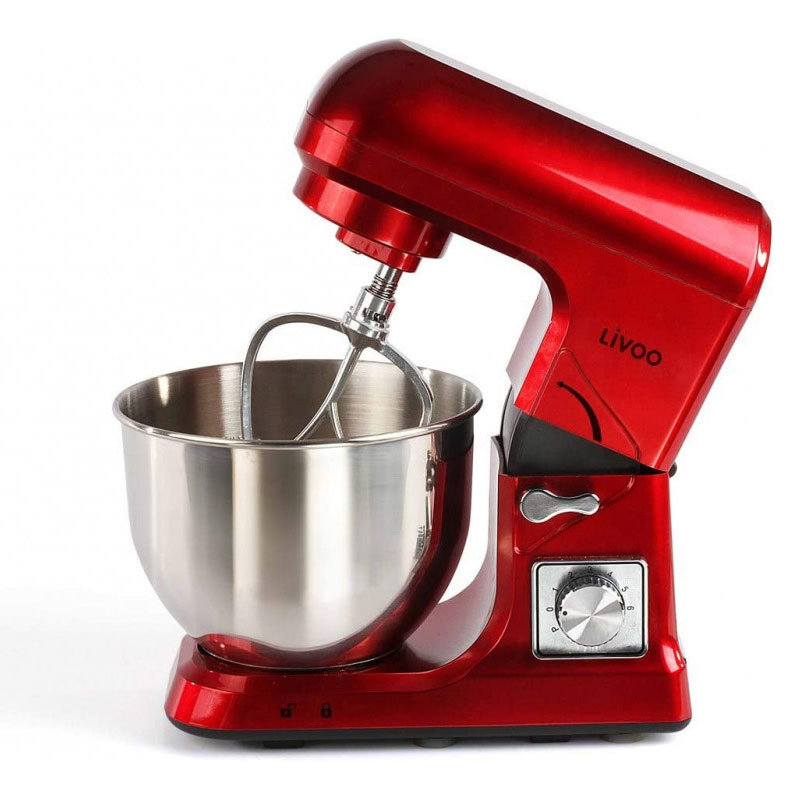 Robot Pétrin Multifonction LIVOO DOP190R 1000W - Rouge - Image 2