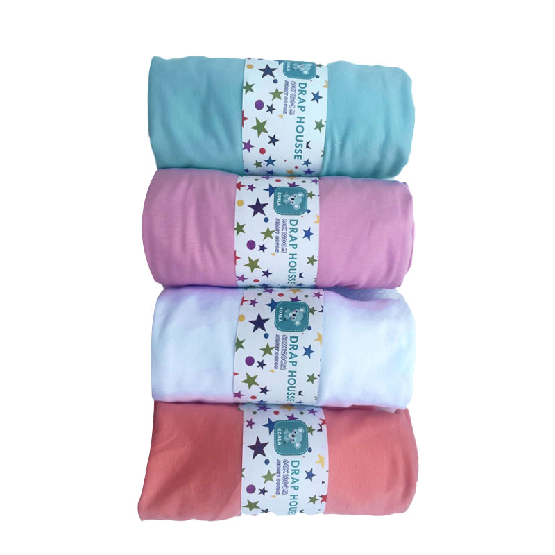 Drap Housse Coton KOALA 60 x 120 cm - Blanc - Image 3