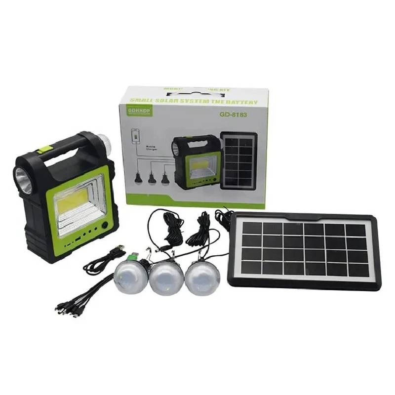 Éclairage LED Portable avec Panneau Solaire - BK-999A - Image 3