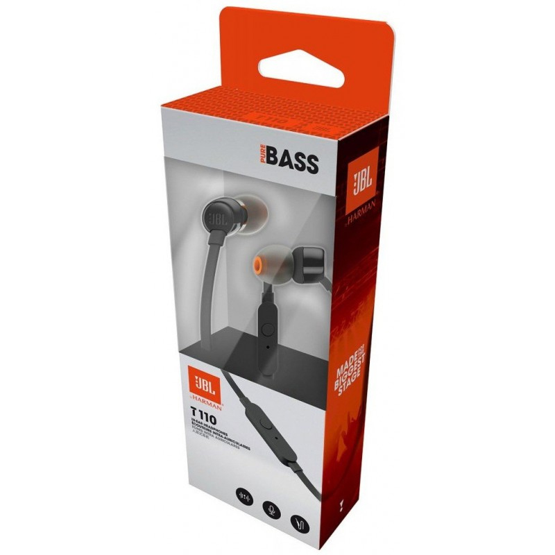 Écouteurs Filaires Intra-auriculaires JBL T110 - Noir - Image 3