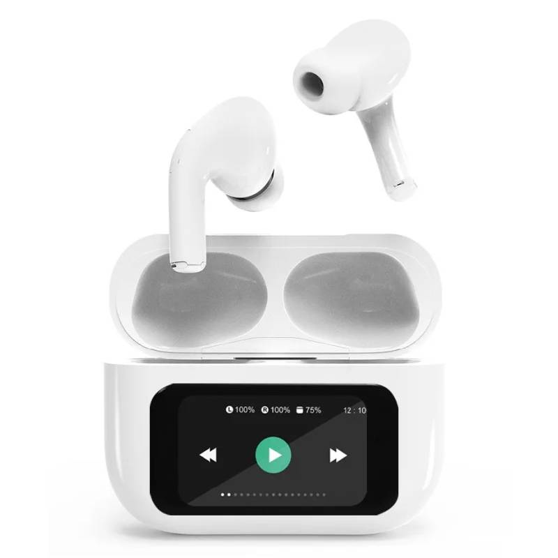 Écouteurs Bluetooth Gembird TWS-LCD-ANC-01-W Hi-Fi In-Ear - Blanc