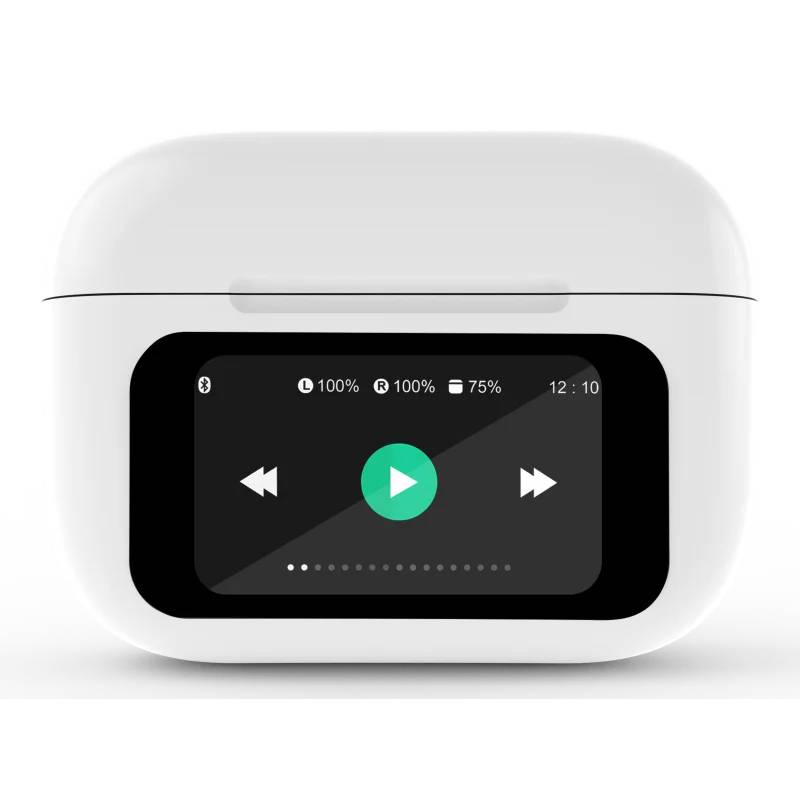 Écouteurs Bluetooth Gembird TWS-LCD-ANC-01-W Hi-Fi In-Ear - Blanc - Image 3