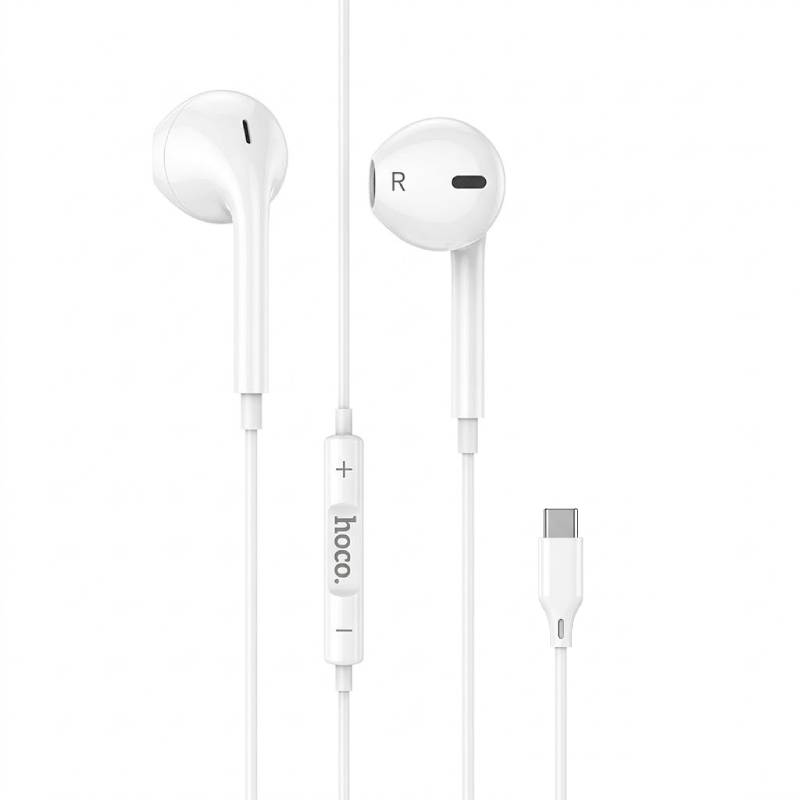 Ecouteurs Filaires Hoco M101 USB‑C  - Blanc