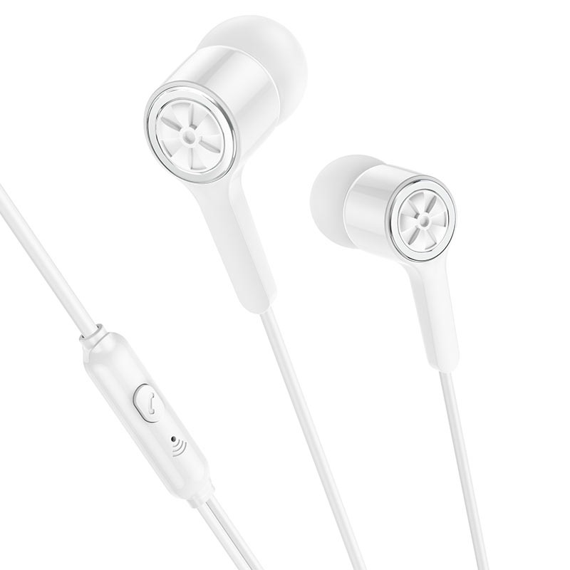 Ecouteurs Filaires Hoco M104 Jack 3.5mm - Blanc - Image 2