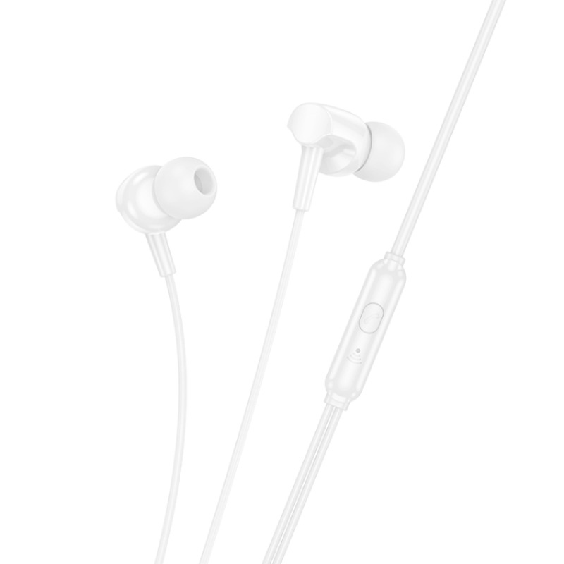 Ecouteurs Filaires Hoco M112 Jack 3.5mm- Blanc - Image 2