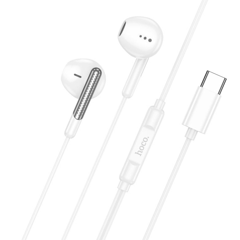 Ecouteurs Filaires Hoco M123 jack - Couleur Blanc - Image 2