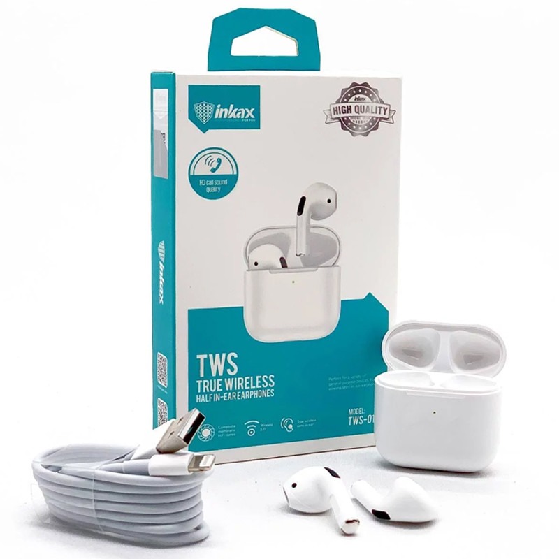Ecouteurs Sans Fil Inkax TWS-01S - Blanc - Image 3