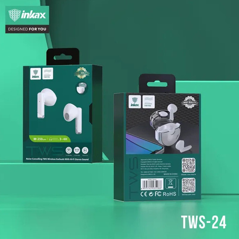 ECOUTEURS SANS FIL INKAX TWS-24 - BLANC - Image 3