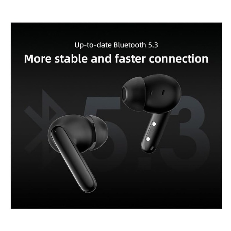 Écouteurs Sans Fil QCY T13 ANC 2 Bluetooth - Noir - Image 2