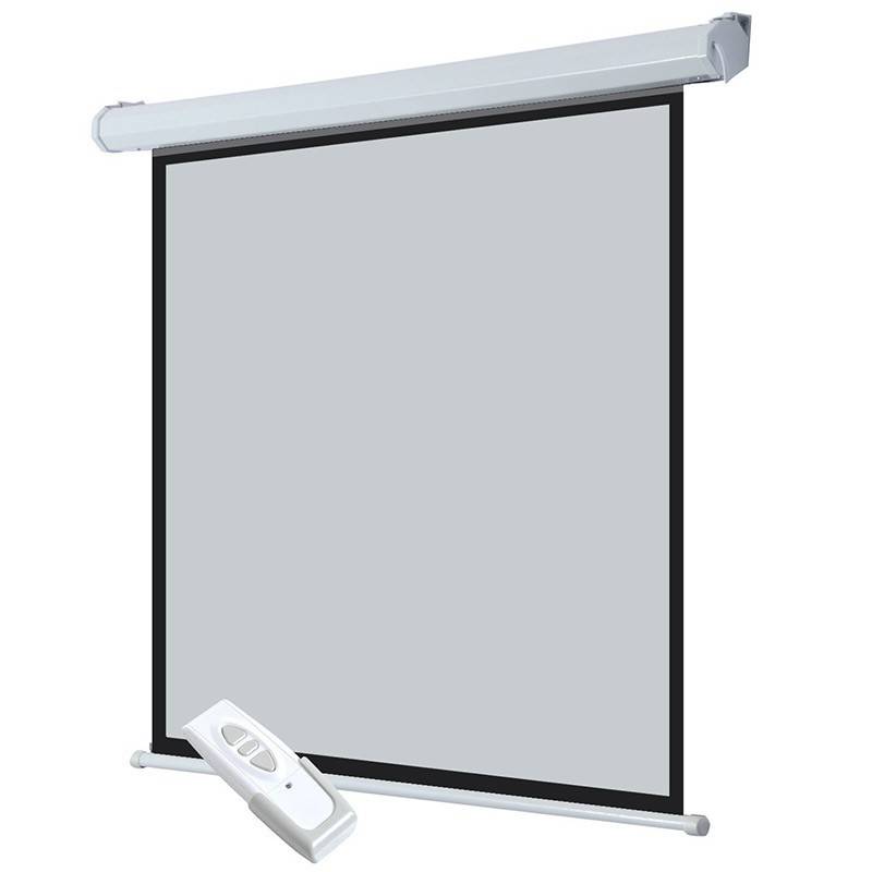 Écran De Projection Mural Électrique Avec Télécommande - 244 x 244 cm