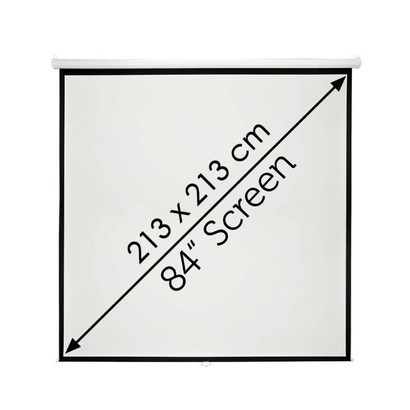 Écran de Projection TELON Mural Électrique 213 x 213 cm