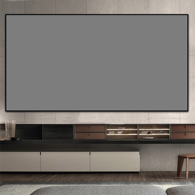 Ecran de projection Murale Pliable Portable 100 pouces - Gris - Image 5