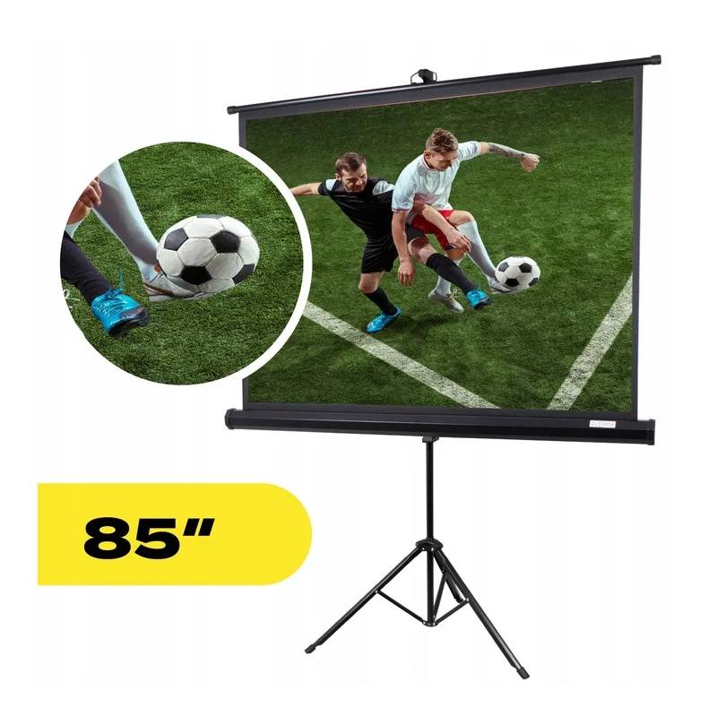 Écran de Projection OVERMAX 85" Sur Trépieds Pour Projecteur Portable 