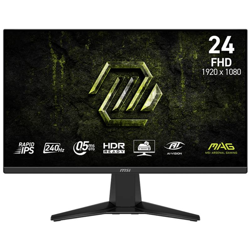Ecran Gaming MSI Mag 245F X24 24'' FHD 240Hz Fast IPS Noir, Photo boutique MyTek chez MyTek