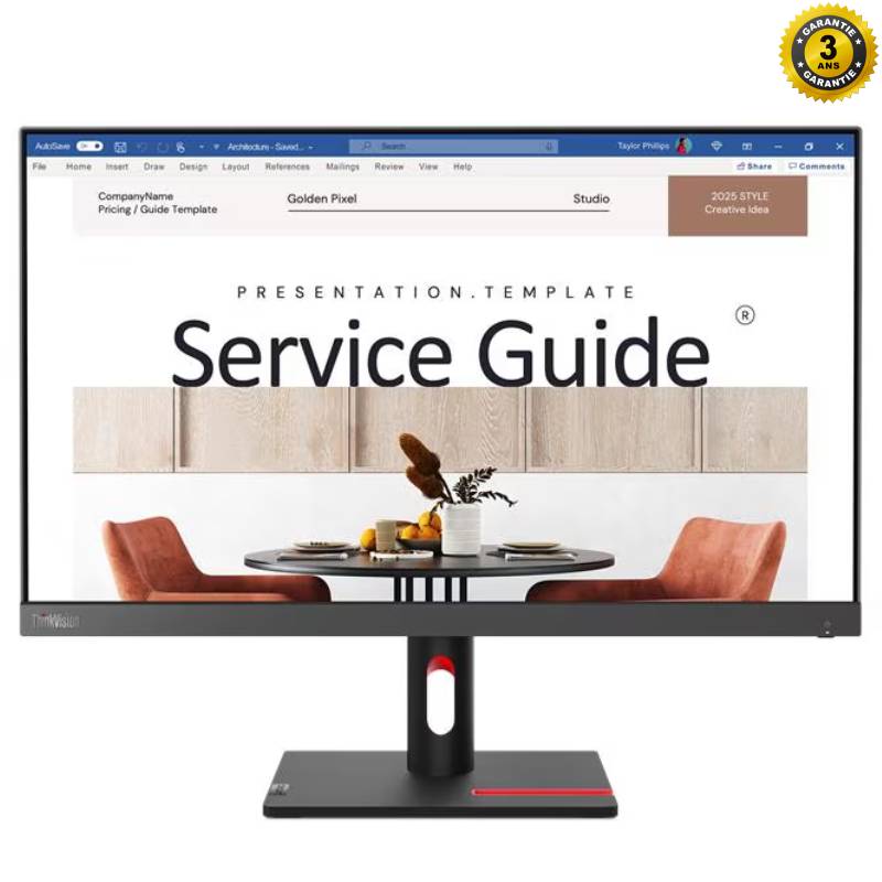 Ecran LENOVO Think Vision S24i-30 23.8'' FULL HD 100Hz