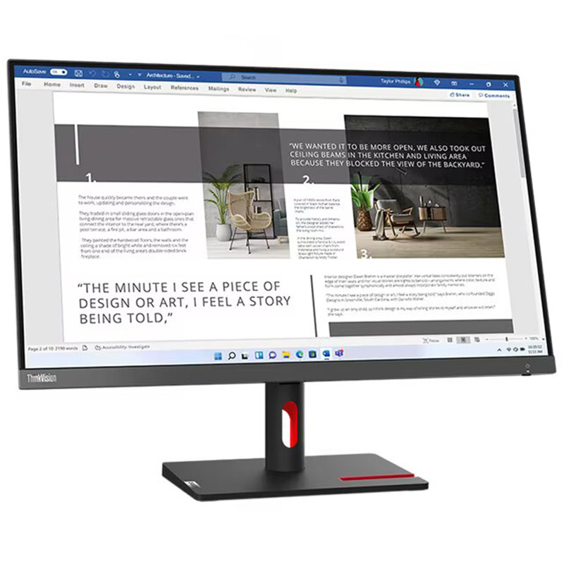 Ecran LENOVO Think Vision S27i-30 27'' FULL HD 100Hz - Image 2