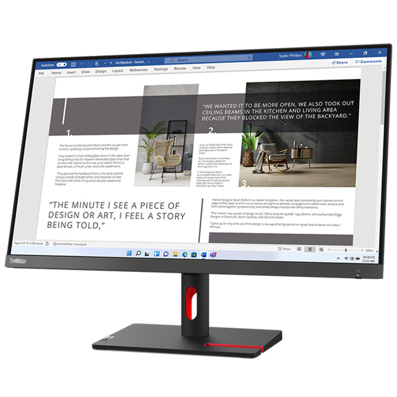 Ecran LENOVO Think Vision S27i-30 27'' FULL HD 100Hz - Image 3