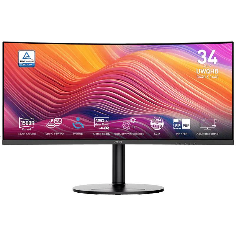Ecran MSI PRO Modern MD342CQP 34" UWQHD Incurvé 120 Hz 
