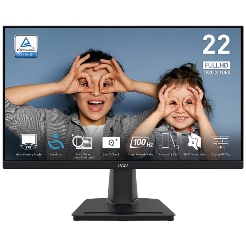Ecran MSI PRO MP225 21.5'' FULL HD IPS 100 Hz, Photo boutique MyTek chez MyTek