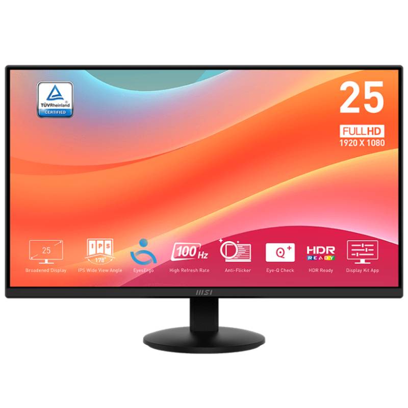 Ecran Gaming MSI MP252L 24.5'' FHD 100Hz IPS Noir, Photo boutique MyTek chez MyTek