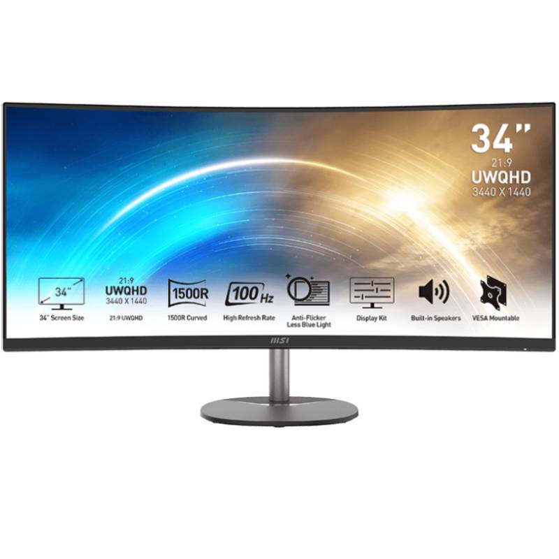 Ecran MSI Pro MP341CQ 34" UWQHD VA 100 Hz Noir, Photo boutique MyTek chez MyTek