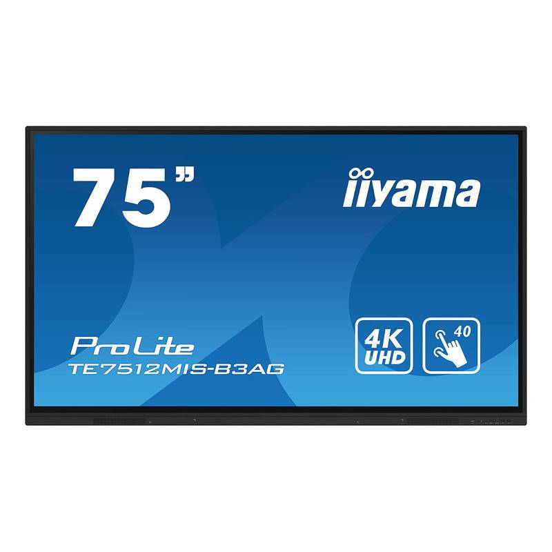 Écran Tactile IIYAMA ProLite TE7512MIS-B3AG 75" IPS 4K UHD