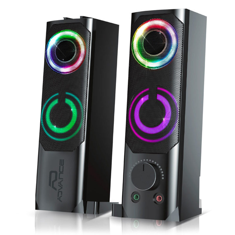 ADVANCE SoundPhonic 2.0 RGB 2-voies Noir Avec fil 6 W, Photo boutique MyTek chez MyTek