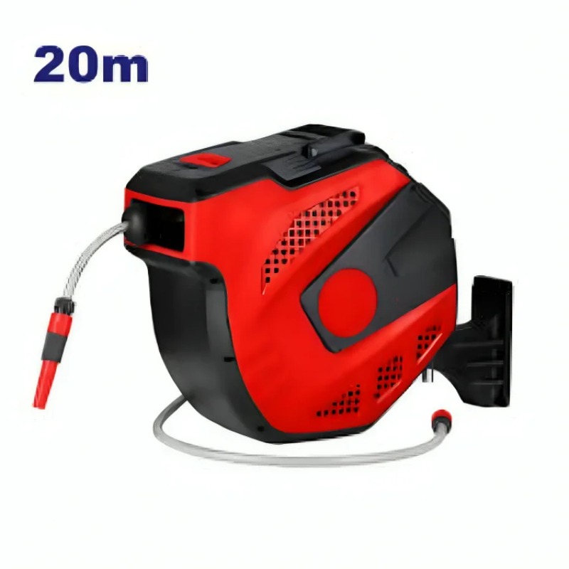 Enrouleur De Tuyau D'eau 20M EMTOP EMVZ1520 - Image 2