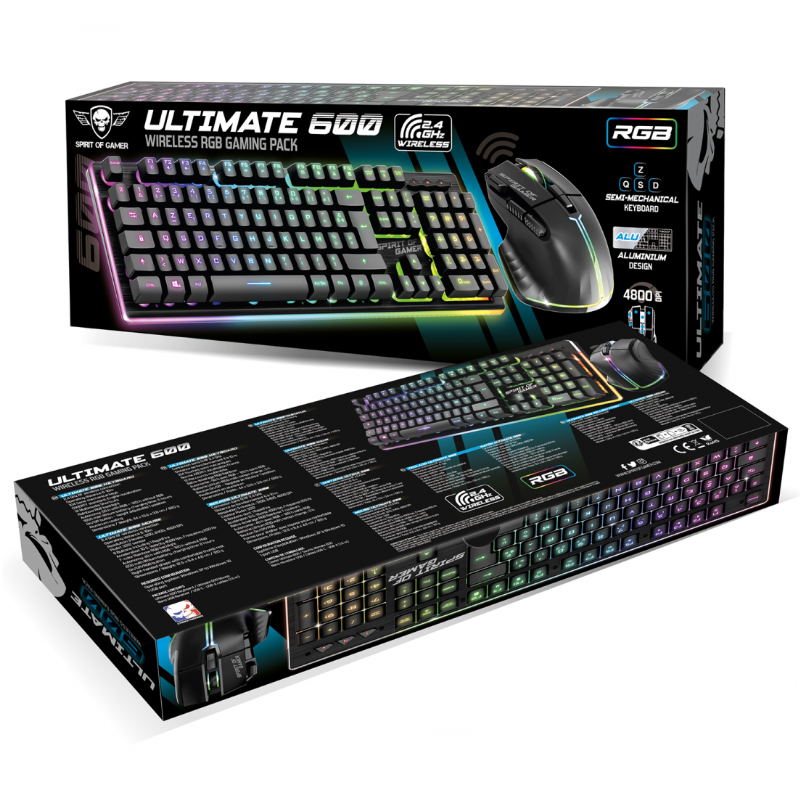 Ensemble Clavier et Souris Gamer SPIRIT OF GAMER ULTIMATE 600 - Noir - Image 9