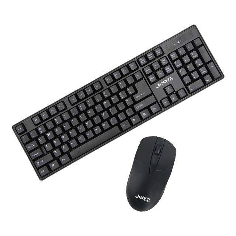 Ensemble Clavier et Souris Sans Fil JEDEL WS732 - Noir - Image 2