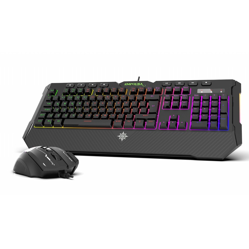 Ensemble Clavier + Souris Filaire Gamer INCA IKG-315G USB - Noir - Image 6