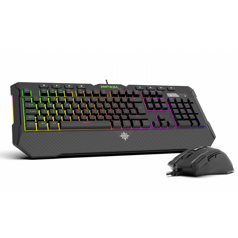 Ensemble Clavier + Souris Filaire Gamer INCA IKG-315G USB - Noir - Image 4