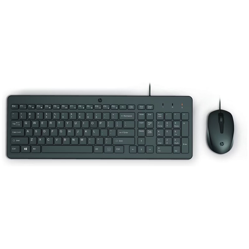 HP 150 WIRED MOUSE/KB COMBO FR clavier Souris incluse USB Noir, Photo boutique MyTek chez MyTek
