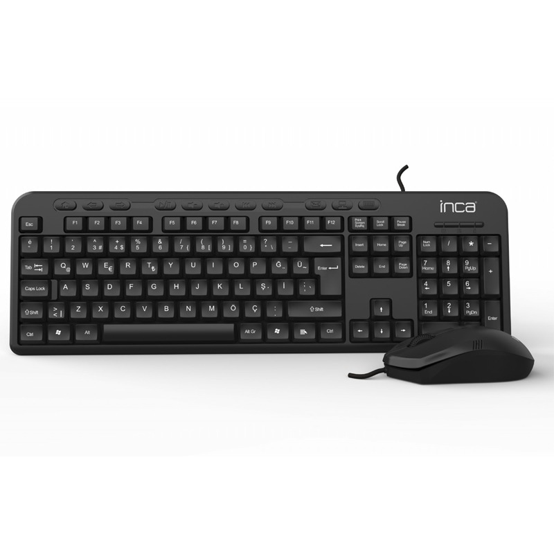 Ensemble Clavier + Souris Filaire INCA IMK-375T USB - Noir - Image 2