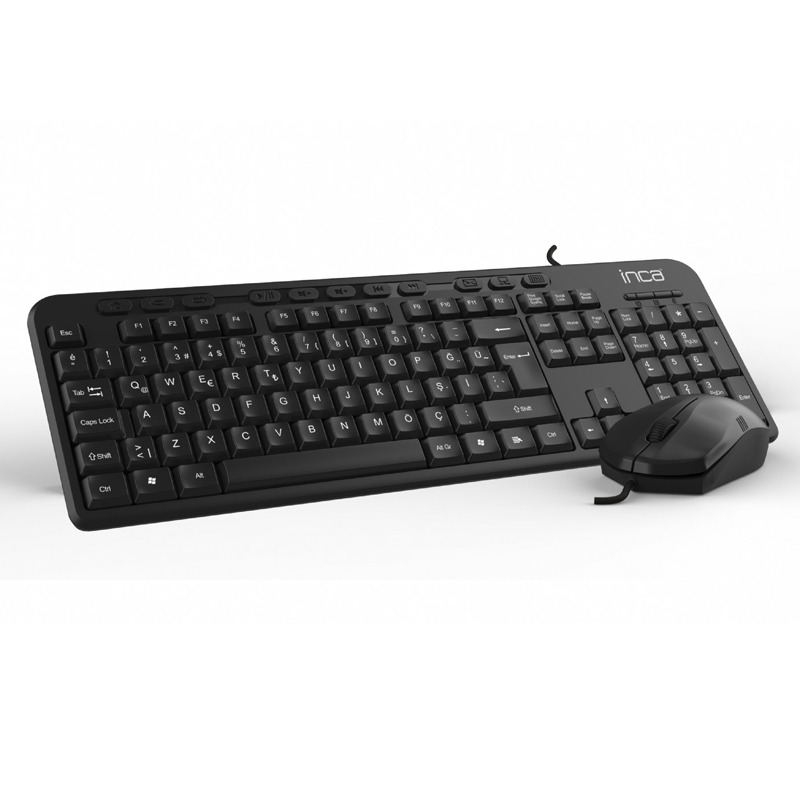 Ensemble Clavier + Souris Filaire INCA IMK-375T USB - Noir - Image 3