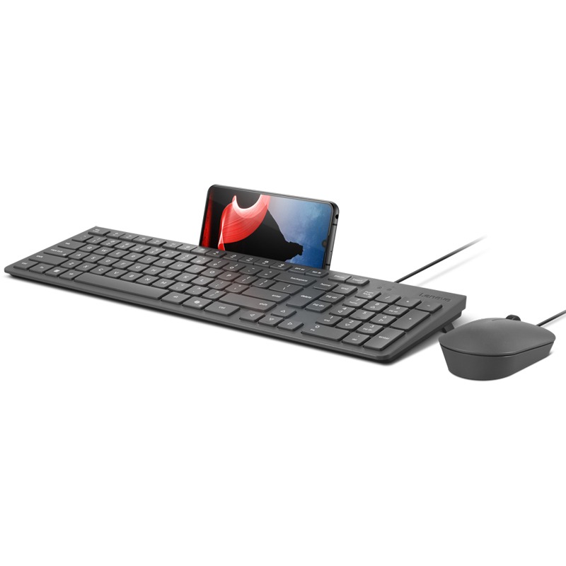 Ensemble Clavier + Souris Filaire LENOVO 310 USB-A Combo - Noir - Image 2