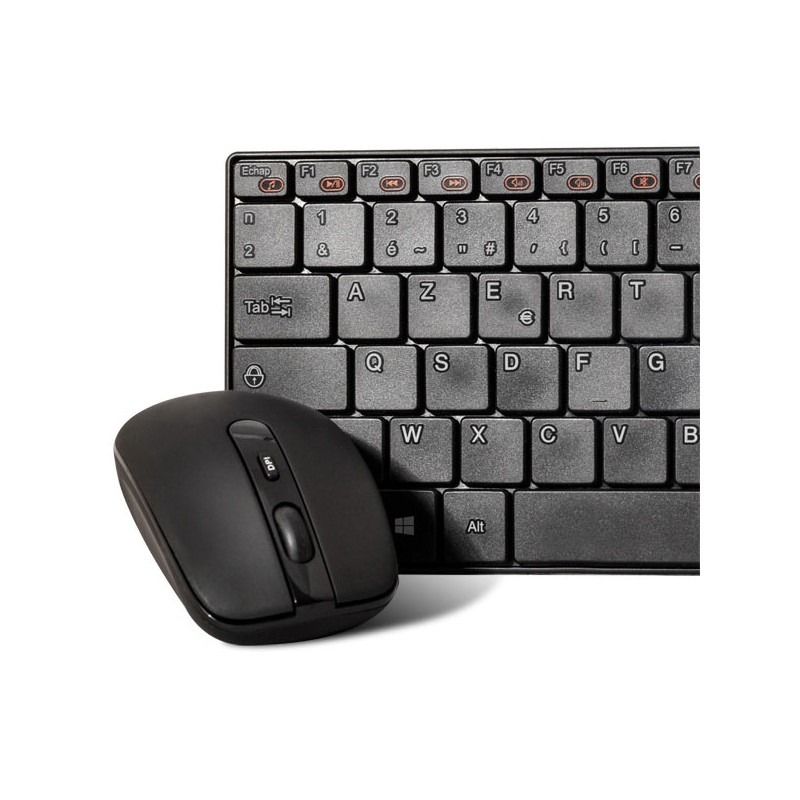 Ensemble Clavier & Souris Sans Fil ADVANCE Combo - Noir - Image 2
