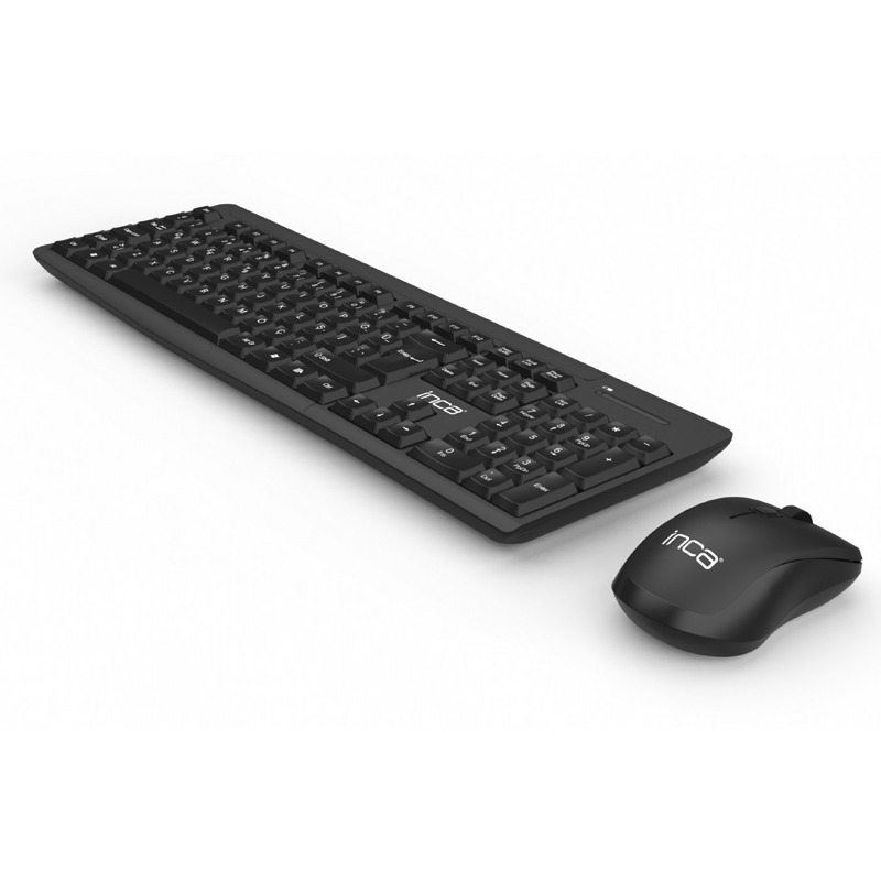 Ensemble Clavier + Souris Sans Fil INCA IWS-539T - Noir - Image 2