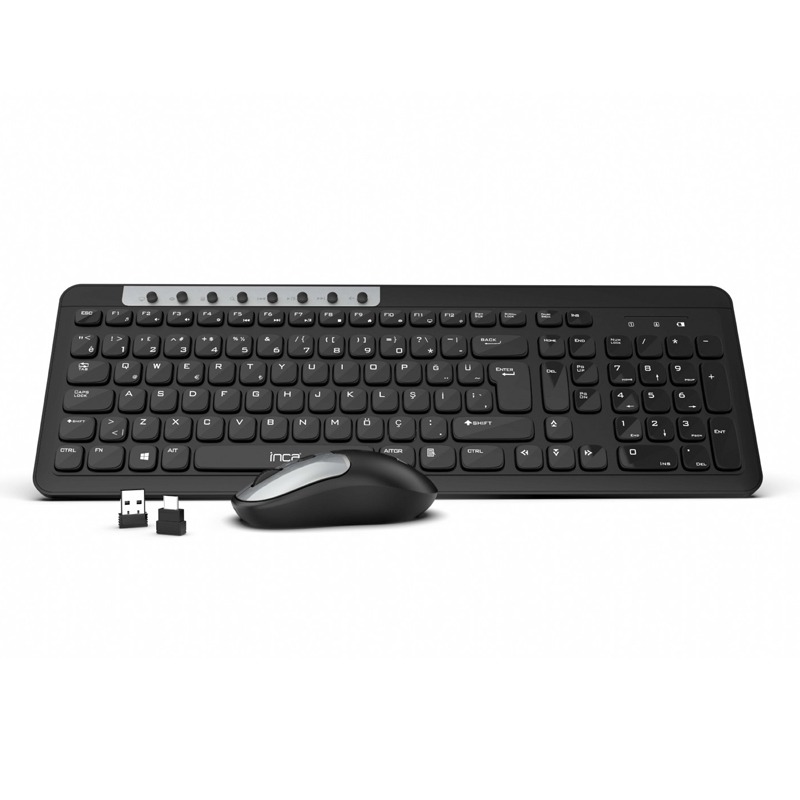 Ensemble Clavier + Souris Sans Fil INCA IWS-599 - Noir - Image 2