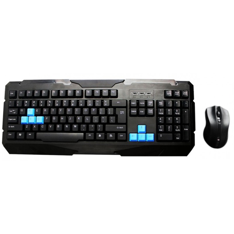 Ensemble Clavier&Souris Sans Fil JEWAY WK1 AZERTY Arabisé - Noir, Photo boutique MyTek chez MyTek