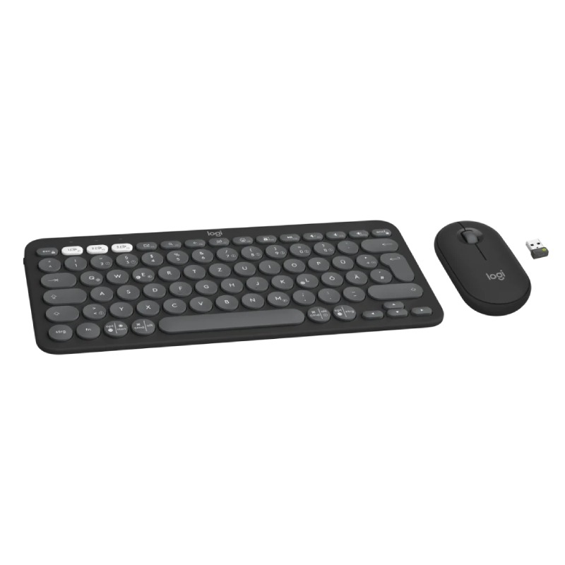 Ensemble Clavier & Souris Sans Fil LOGITECH Combo Pebble 2 - Noir - Image 2