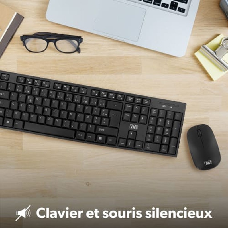 Ensemble Clavier & Souris TNB Classy Sans Fil KBSCBK2 - Noir - Image 4