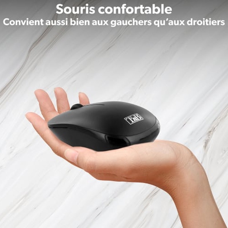 Ensemble Clavier & Souris TNB Classy Sans Fil KBSCBK2 - Noir - Image 6