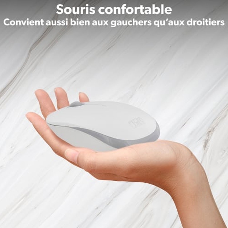 Ensemble Clavier & Souris TNB Classy Sans Fil KBSCGR - Blanc - Image 6