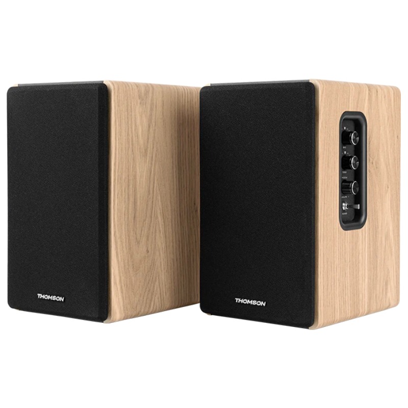 Ensemble de 2 Enceintes Sans fil THOMSON WS902DUO - Bois