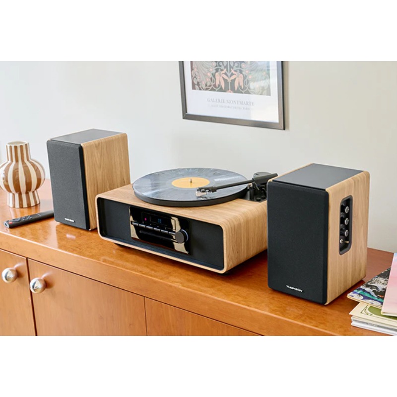 Ensemble de 2 Enceintes Sans fil THOMSON WS902DUO - Bois - Image 5